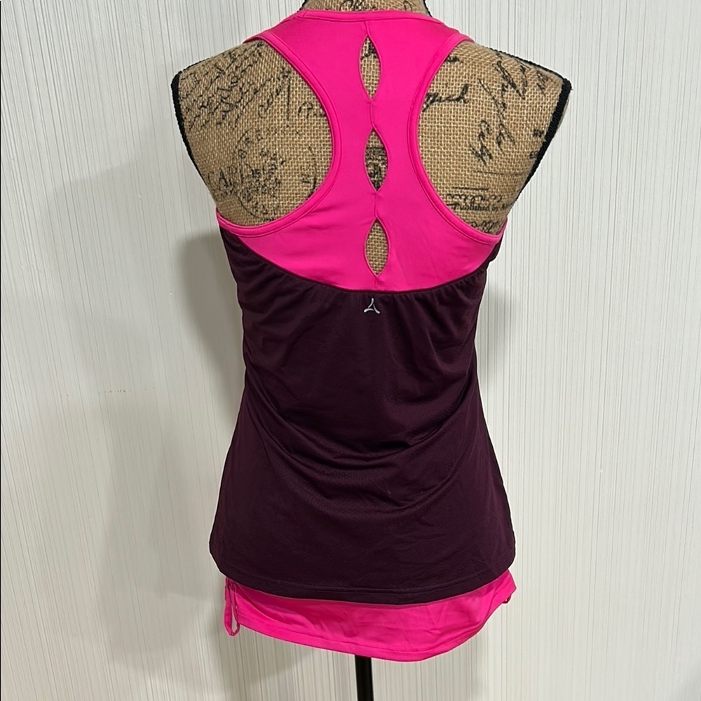 Aspire Purple Ruched Sleeveless Tank Top - Picture 4 of 10
